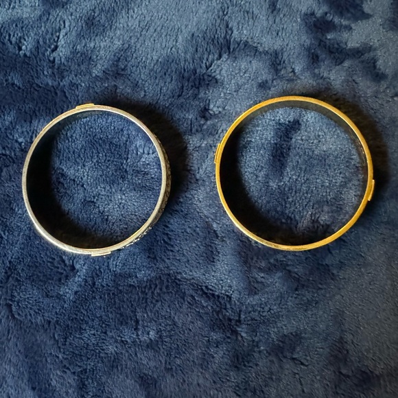 Coach Bangle Bracelet Set Silver/Yellow Gold Plated Metal - Picture 4 of 4
